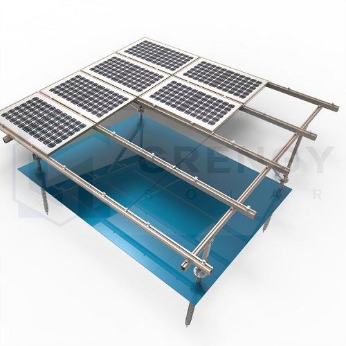 single row double poles mounting system(001)