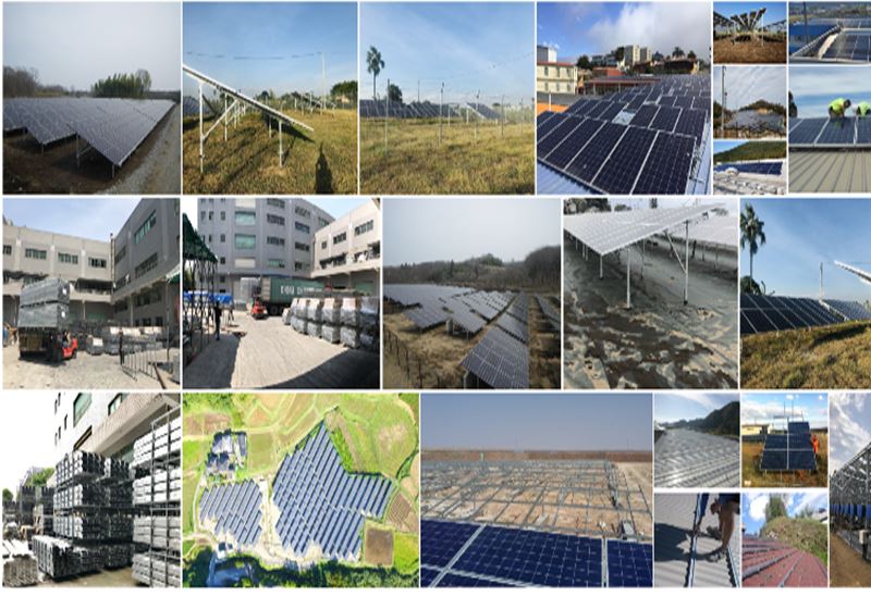 pv solar ground mountin system for solar project