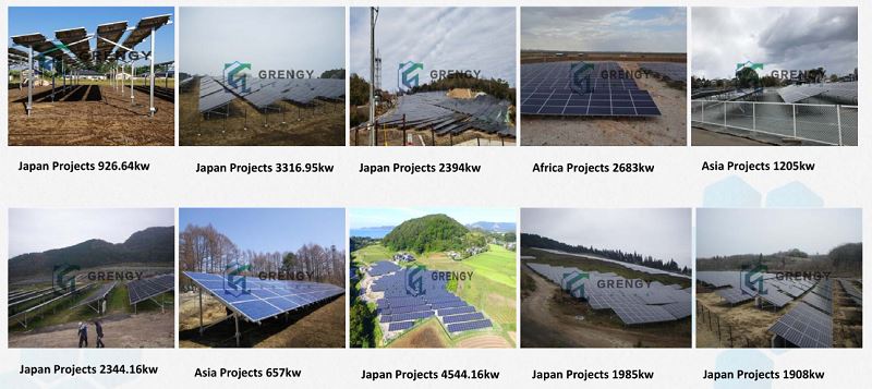 Project installation for ground solar mounting system