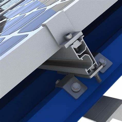 installation of metal roof clamp