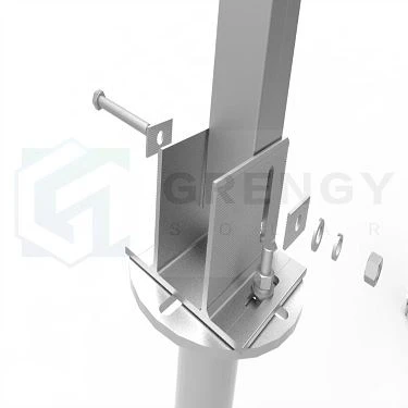 single row double column solar PV racking
