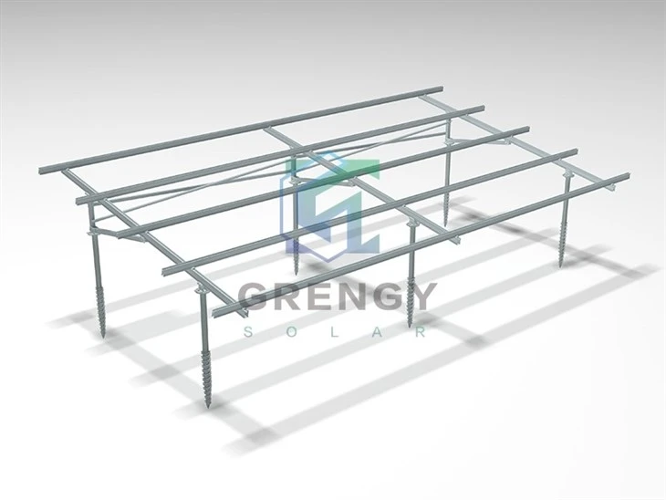 Bifacial Solar Panel Ground Racking System