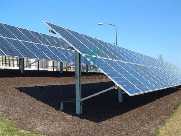 Pile Ramming Solar Mounting System Structure