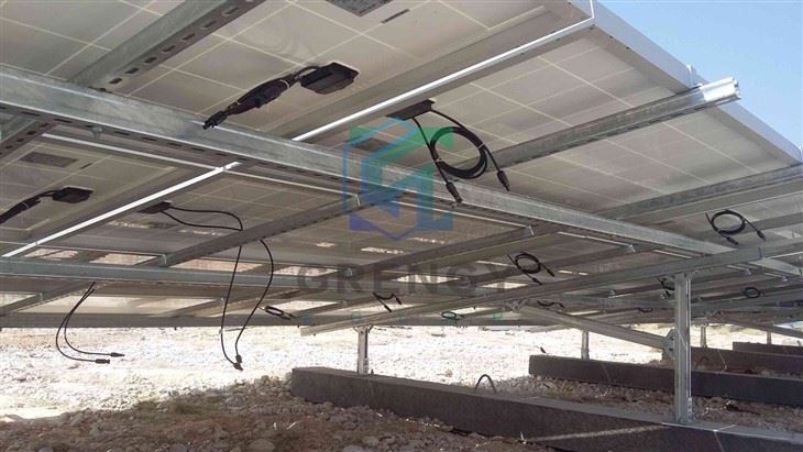 Solar Panel Structure Fixed Tilt Angle