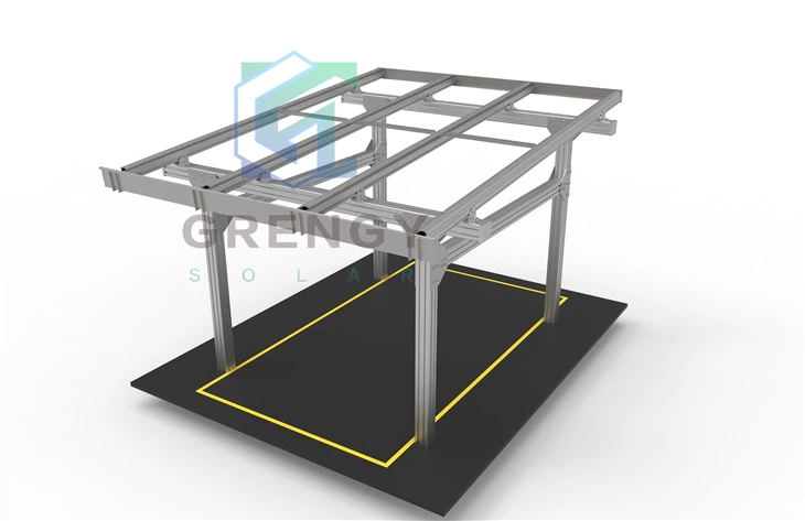 Solar Waterproof Carport Intergrated Beam Column