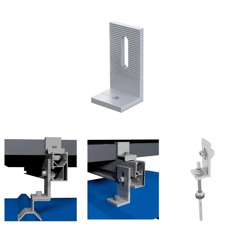 사다리꼴 금속 지붕 태양광 마운트